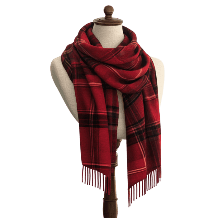 Woolen Tartan Check Scarf