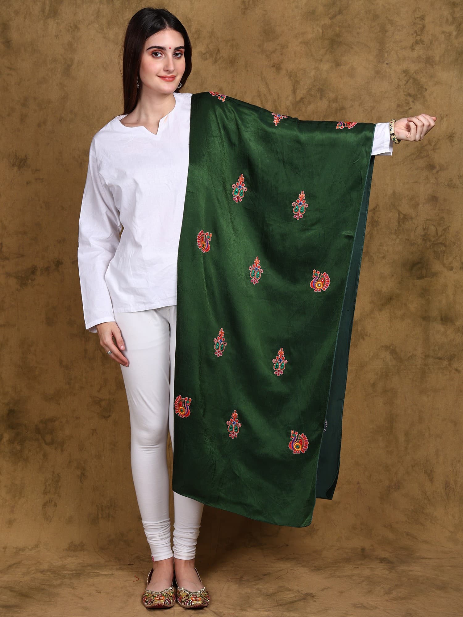 Mirror Work Cotton Stole