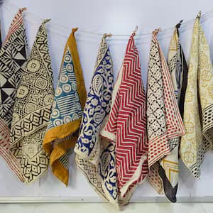Block Print Cotton Scarf
