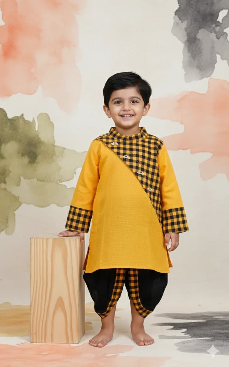 Kids Designer Dhoti Kurta