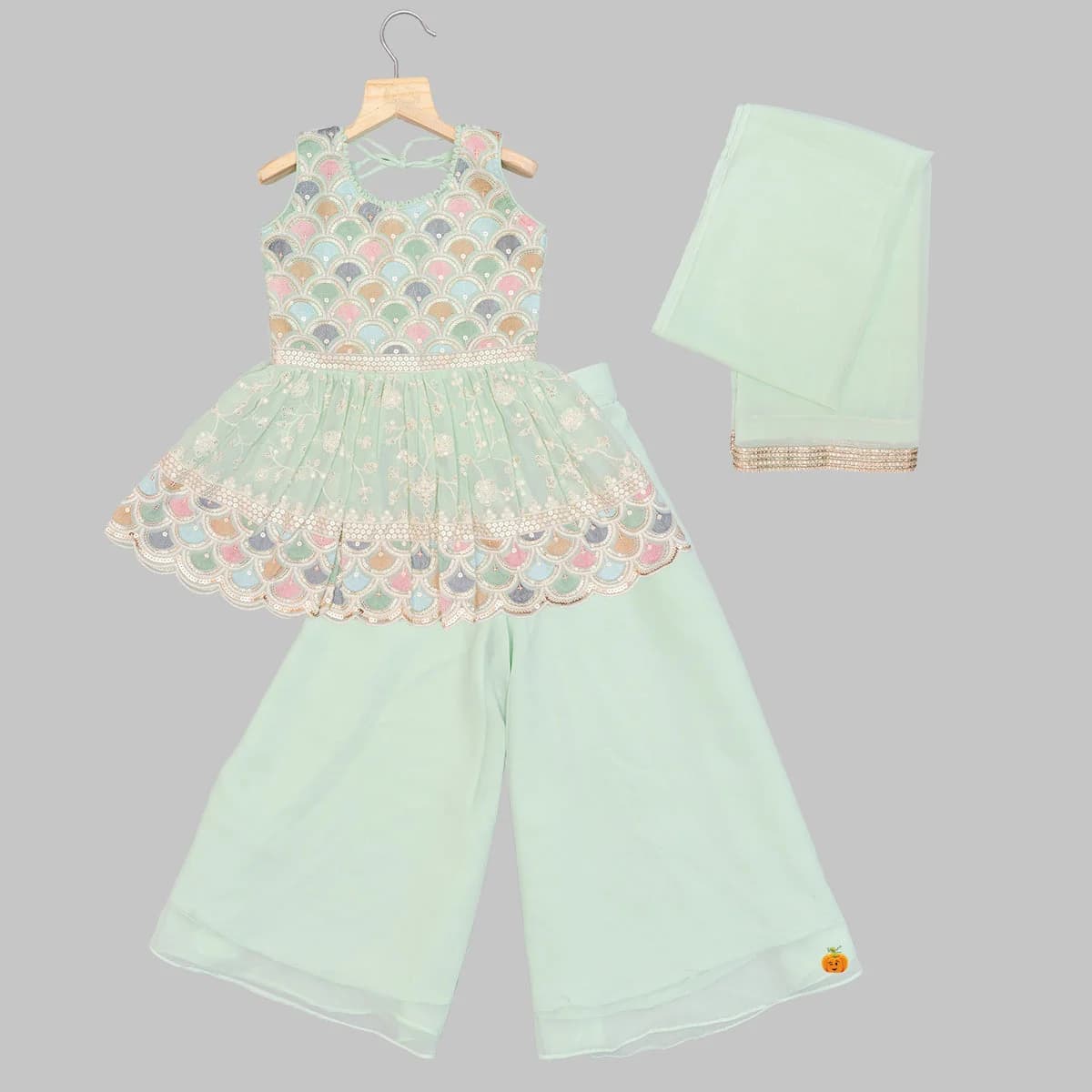 Girls Palazzo Suit Set