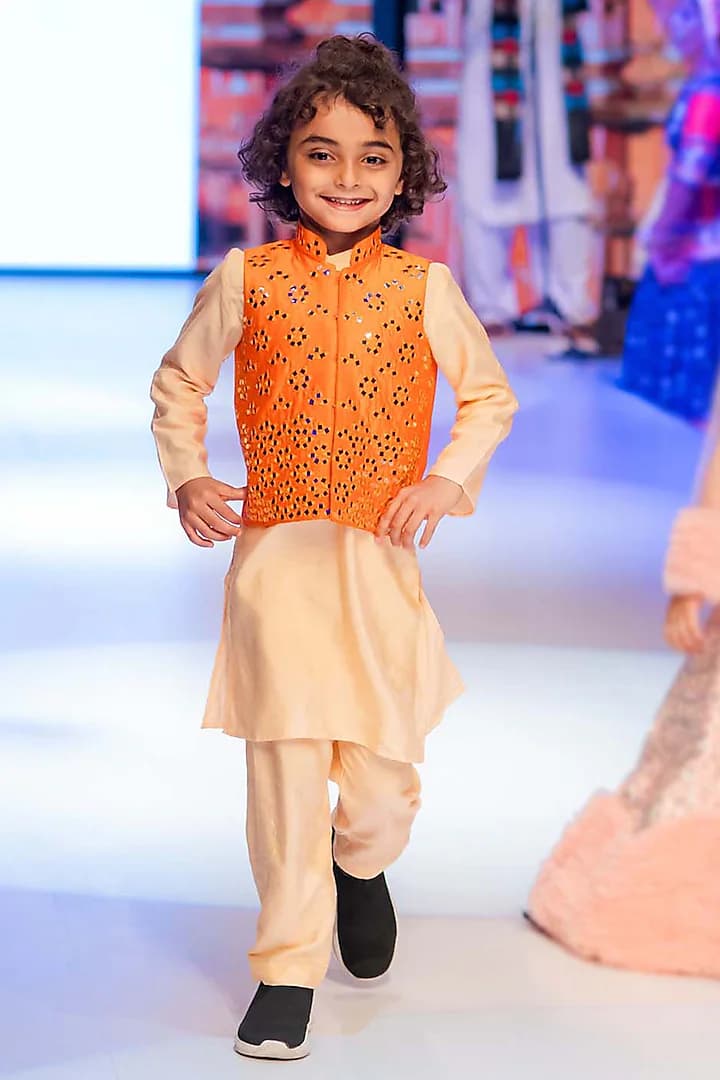 Boys Silk Blend Waistcoat