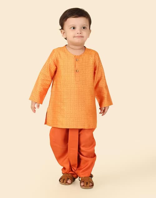 Kids Hand Block Print Kurta