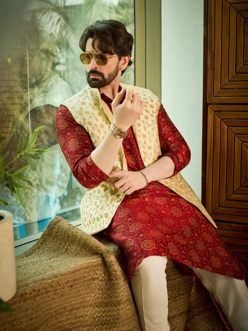 Silk Tissue Kurta Pajama