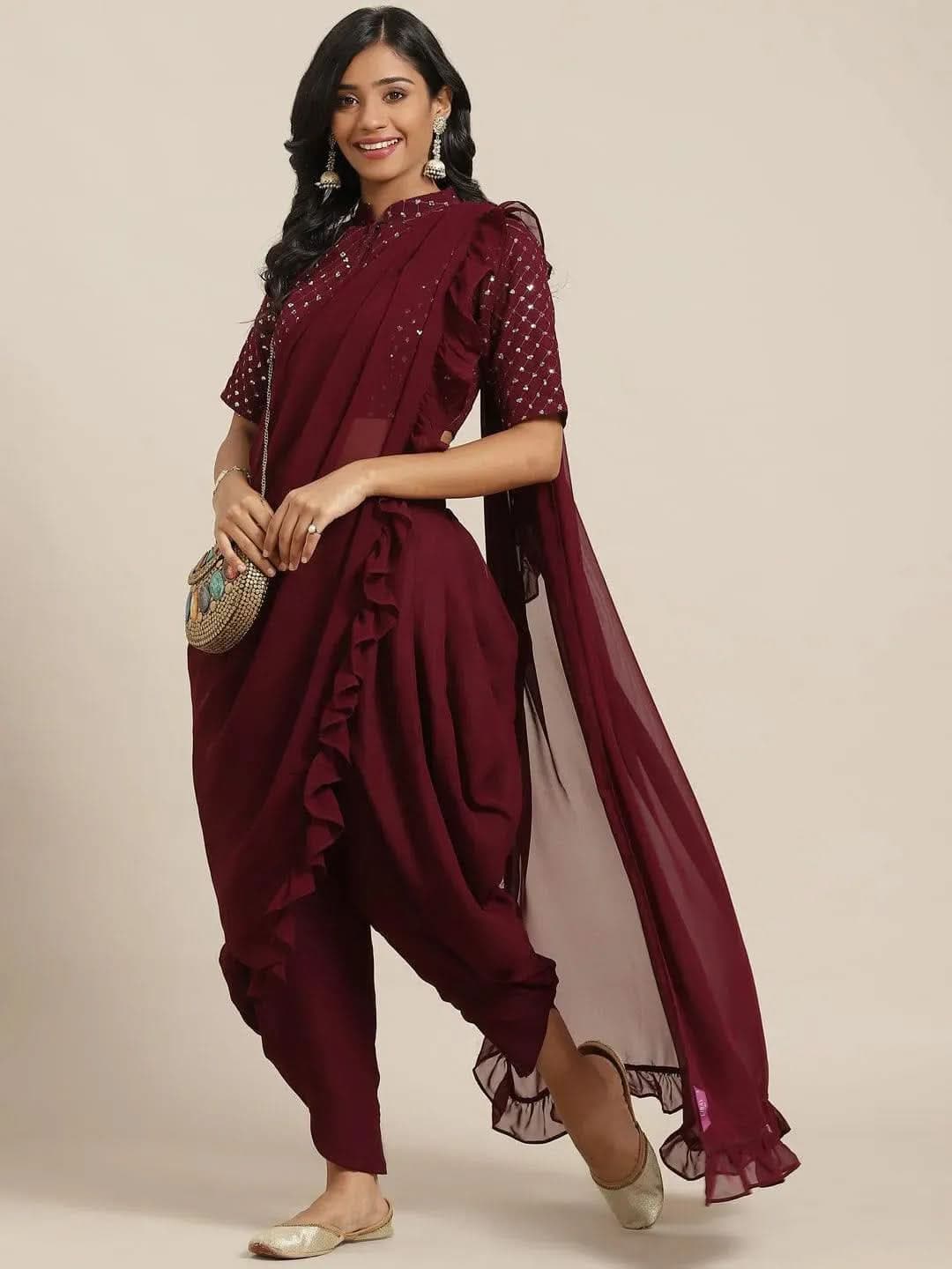 Designer Dhoti Style Saree