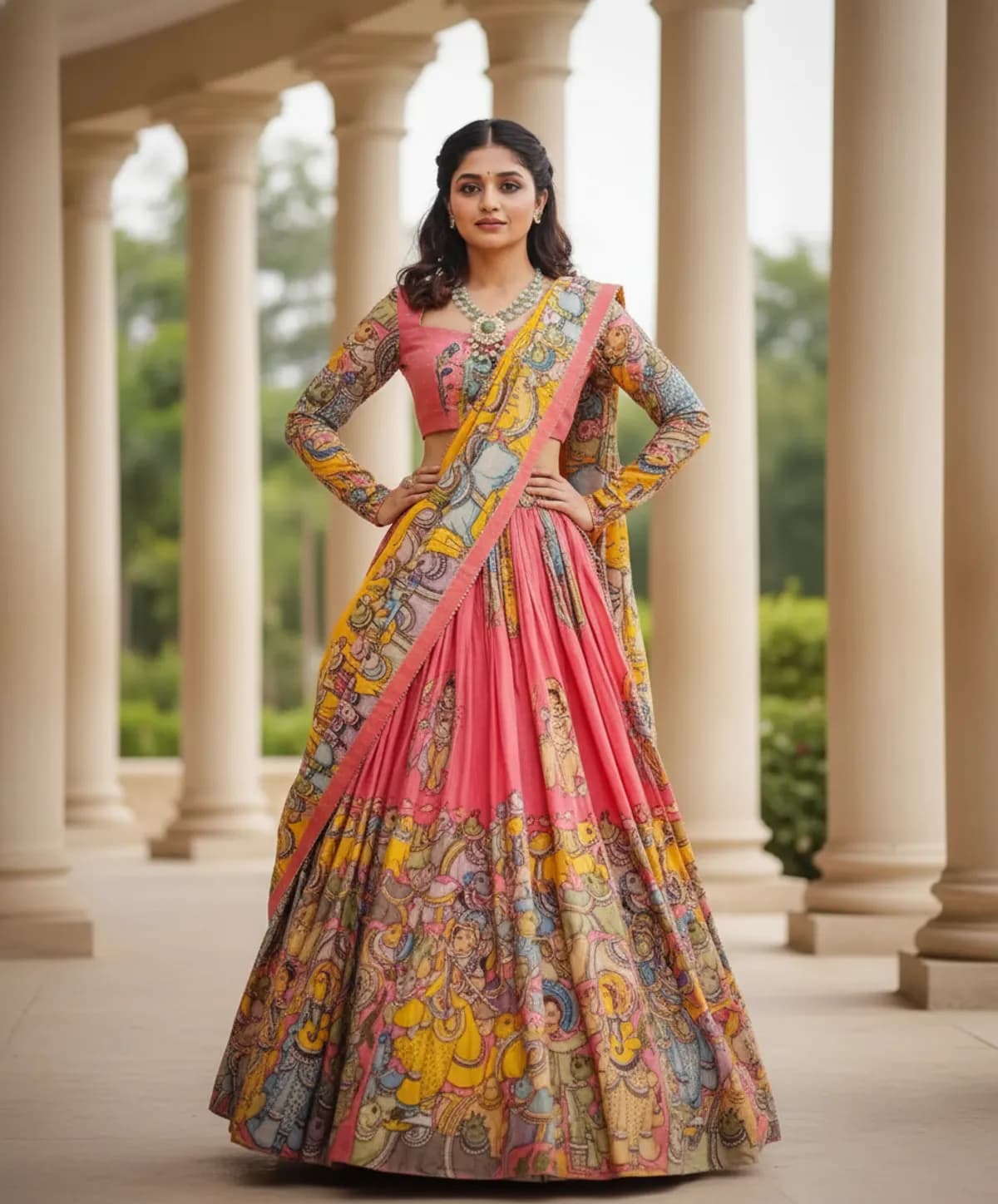 Designer Tiered Lehenga Set