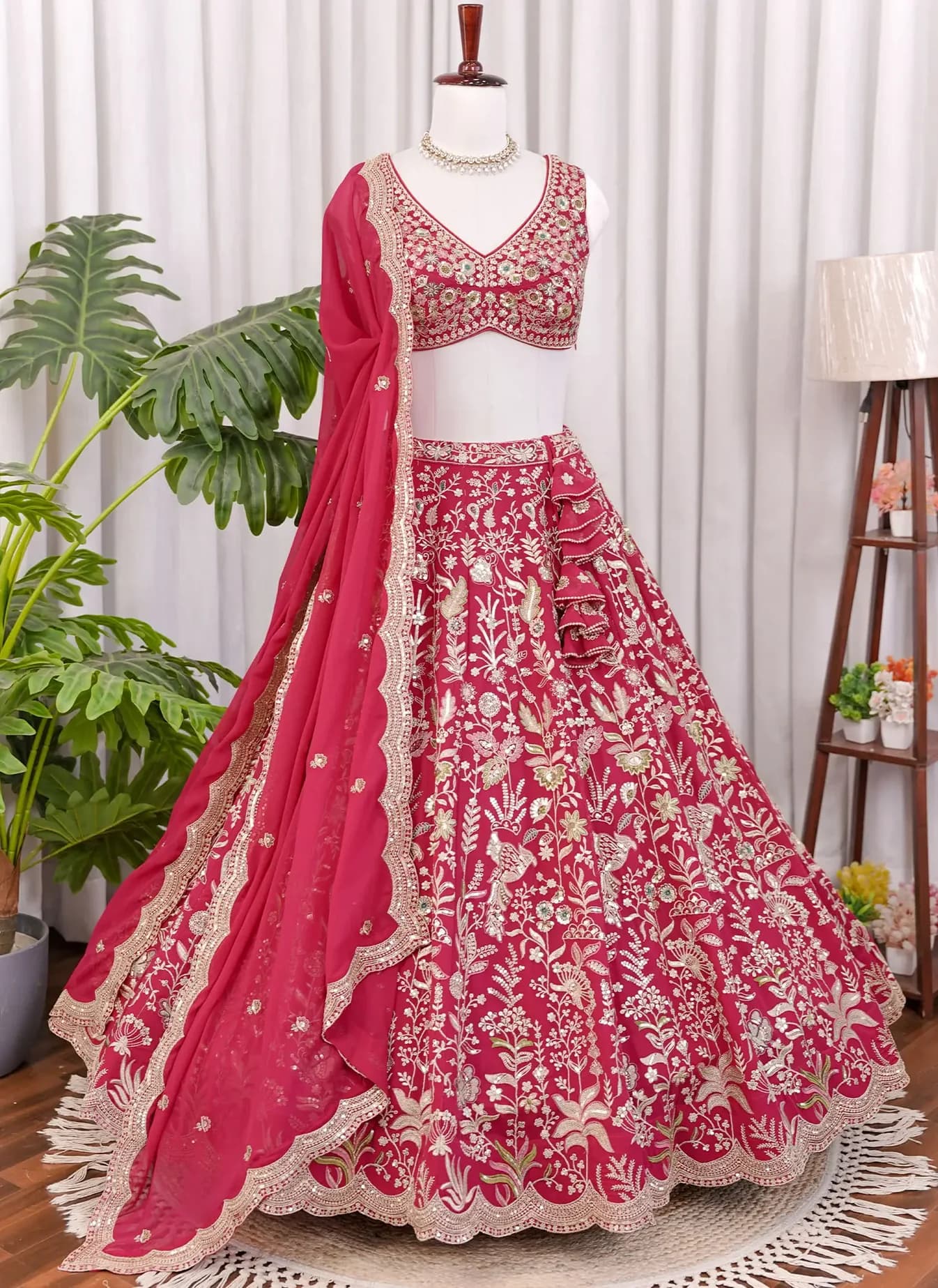 Designer Floral Print Lehenga