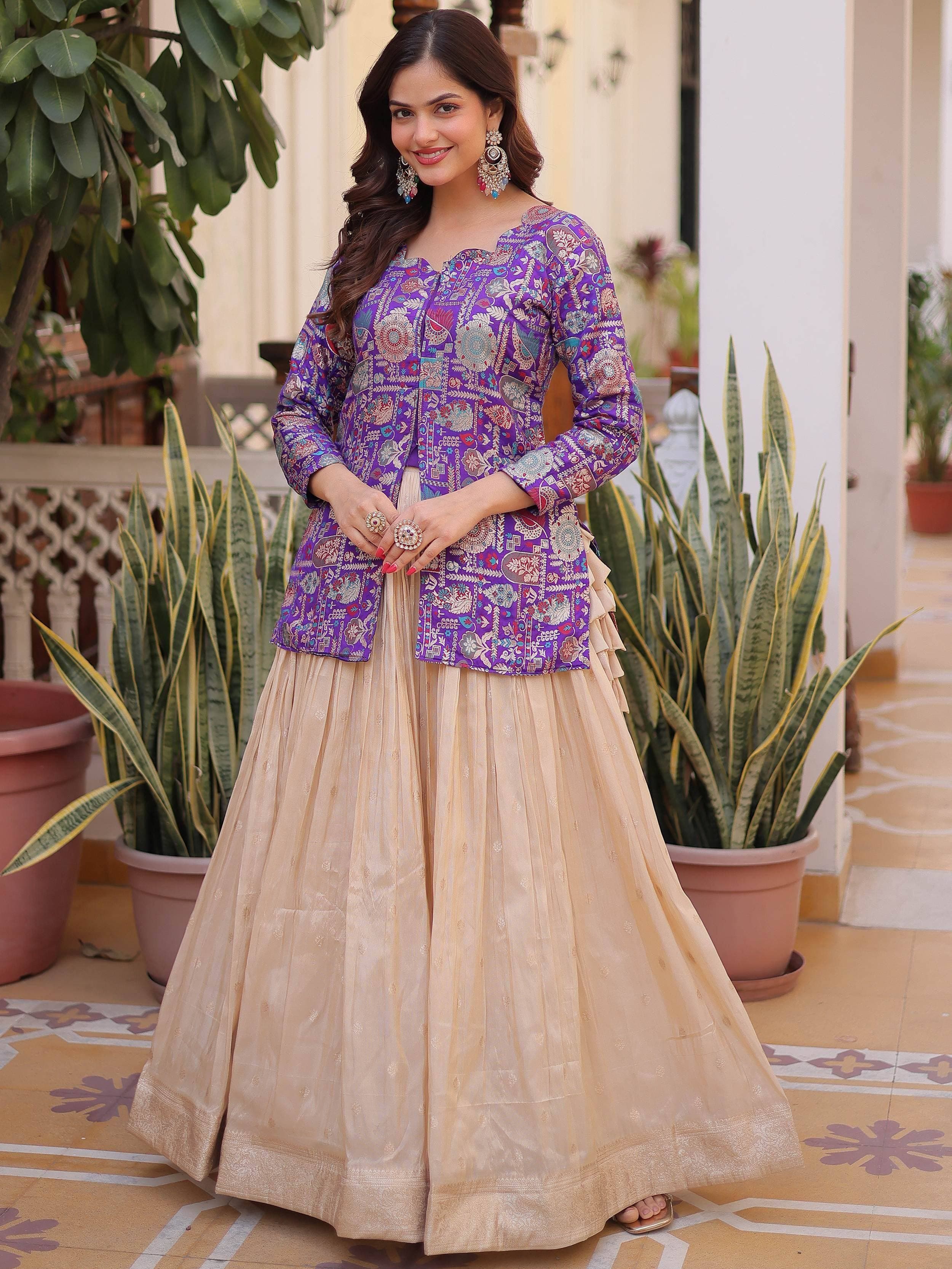 Designer Peplum Lehenga Set
