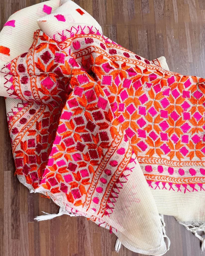 Phulkari Embroidered Dupatta