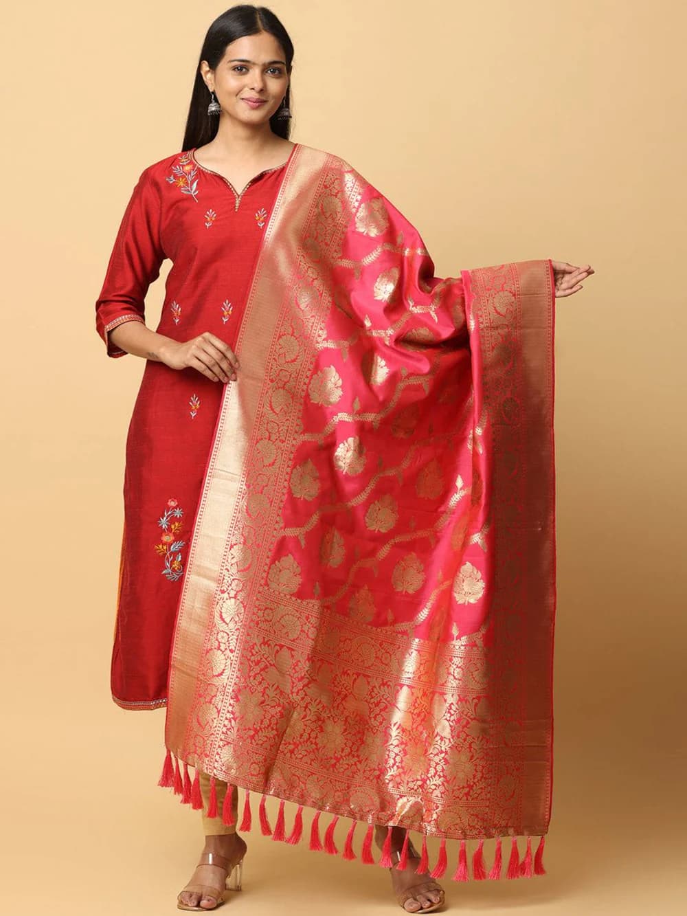 Designer Silk Blend Dupatta